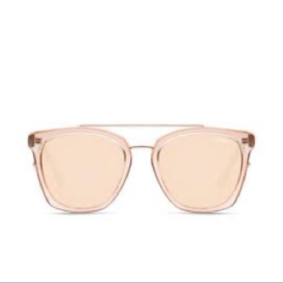 Quay NWT Sweet Dreams Sunglasses Rose / Champagne - Picture 2 of 5